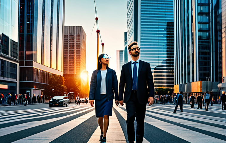 Modern Cityscape with 5G Infrastructure**

"A futuristic cityscape at sunset, featuring sleek skyscrapers and subtly integrated 5G cell towers, fully clothed people walking in the street with AR glasses, seeing information overlaid onto the real world, safe for work, appropriate content, professional photography, perfect anatomy, correct proportions, digital art, high resolution, family-friendly, fully clothed"

**