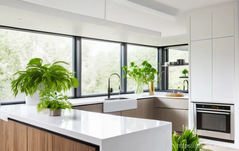 스마트홈 네트워크 - **Prompt: Family Security and Peace of Mind**
    "A cozy, well-lit living room in the evening. A fa...