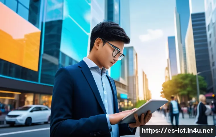 AI 기반 무선 신호 처리 - **"Intelligent Connectivity in a Dynamic Urban Environment"**
    A young professional (15-year-old ...